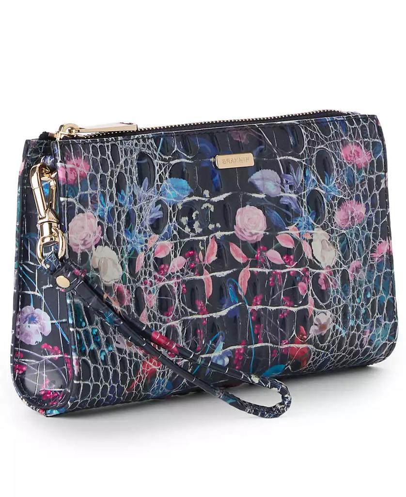 Brahmin Daisy Melbourne Embossed Leather Clutch