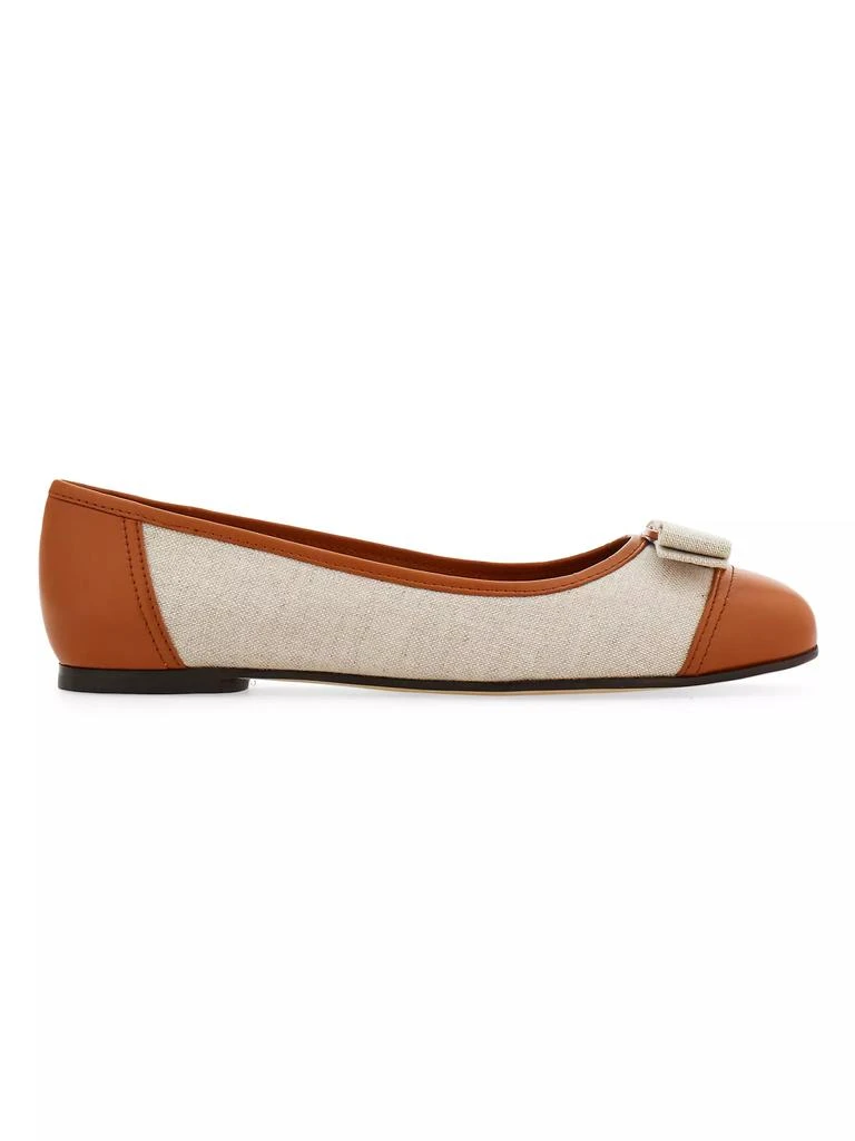 Salvatore Ferragamo Varina Sun Leather Ballet Flats 1