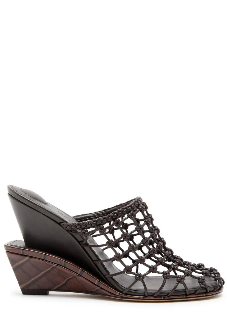 Jacquemus Les Doubles woven leather wedge mules 1