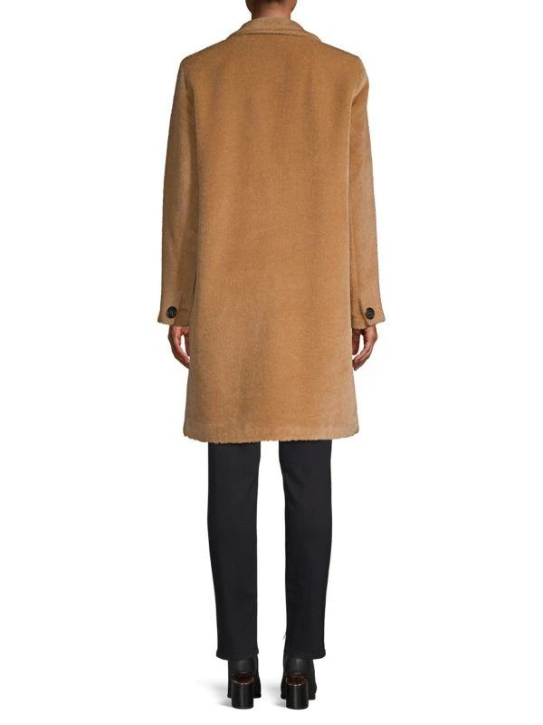 Jane Post Single-Breasted Alpaca & Wool Boy Coat 2