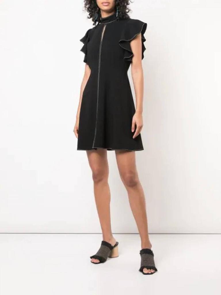 Cinq a Sept Topstitch Reiko Dress In Black