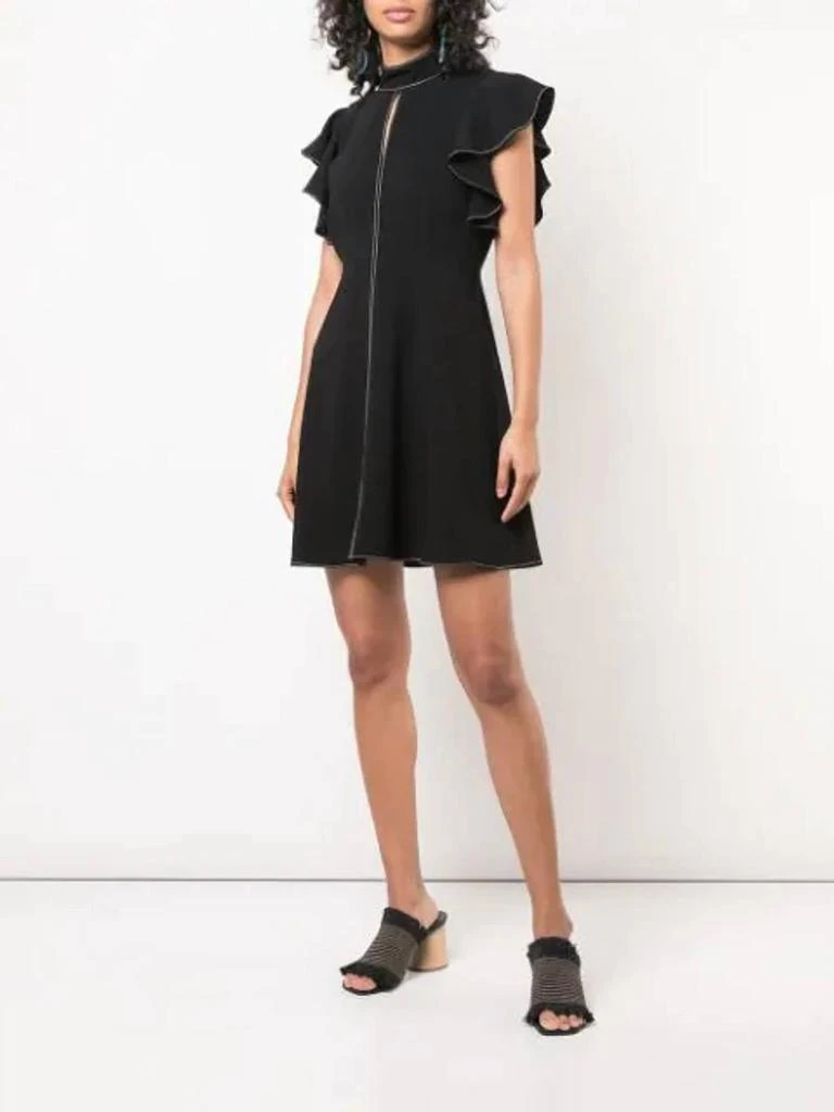 Cinq a Sept Topstitch Reiko Dress In Black 1