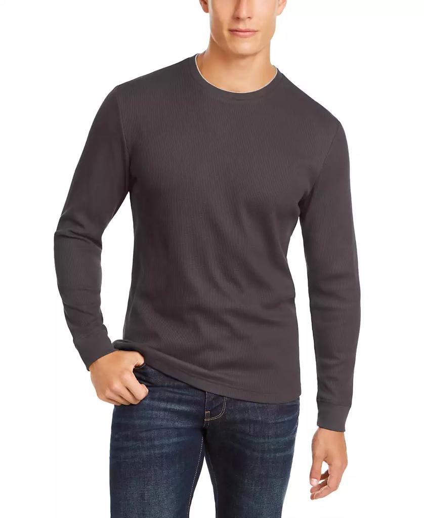 Club Room Men's Thermal Crewneck Shirt, Created for Macy's