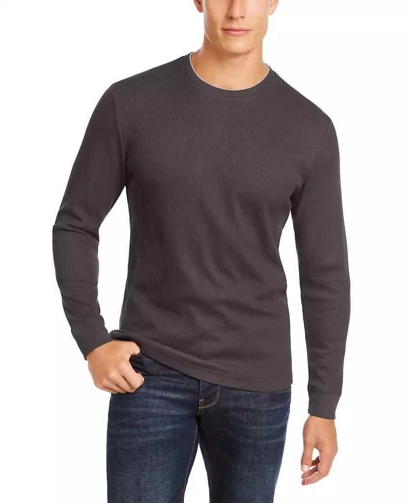 Club Room Men's Thermal Crewneck Shirt, Created for Macy's 1