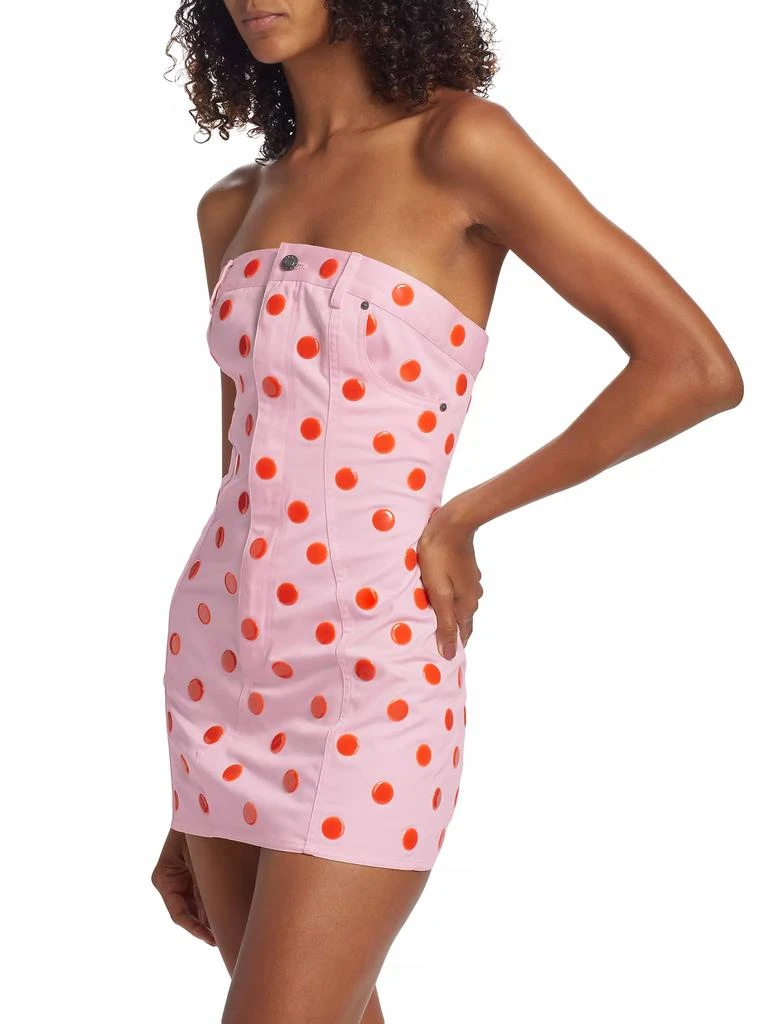 Area Polka Dot Strapless Minidress 4