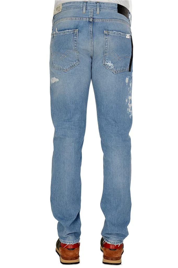 Replay Straight Fit Ripped Jeans 4