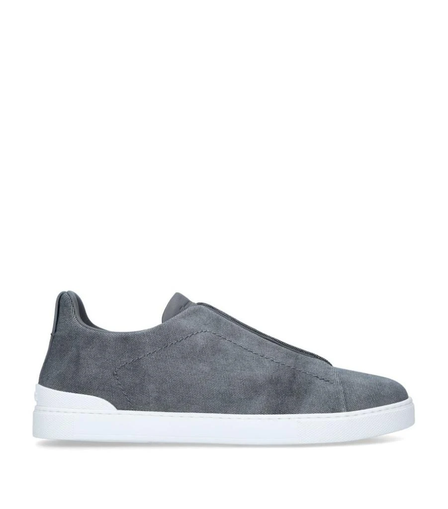 Zegna Canvas Triple Stitch Sneakers 1