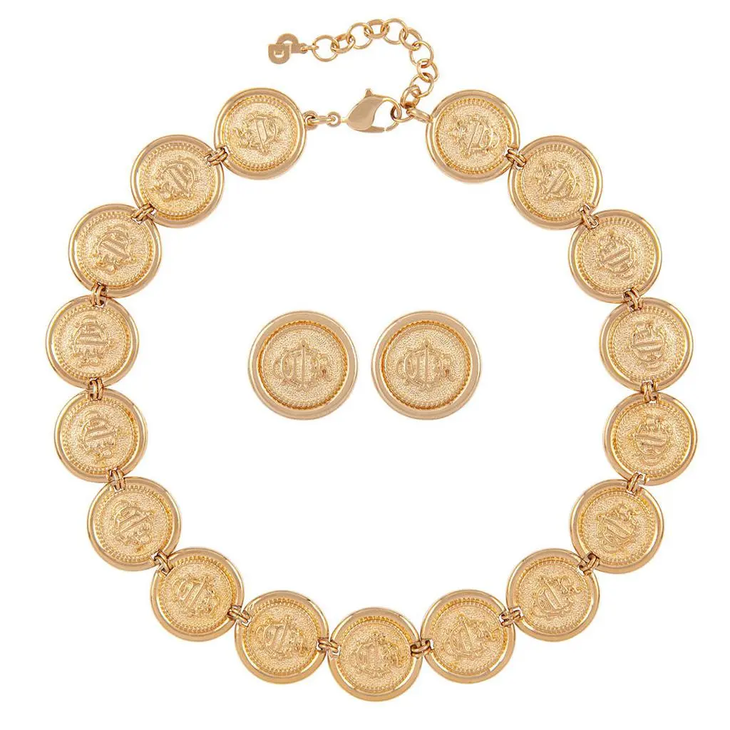 Susan Caplan Vintage 1980s vintage christian dior earring and necklace set 4