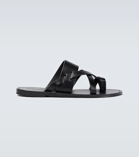 Yves Saint Laurent Culver leather sandals 1