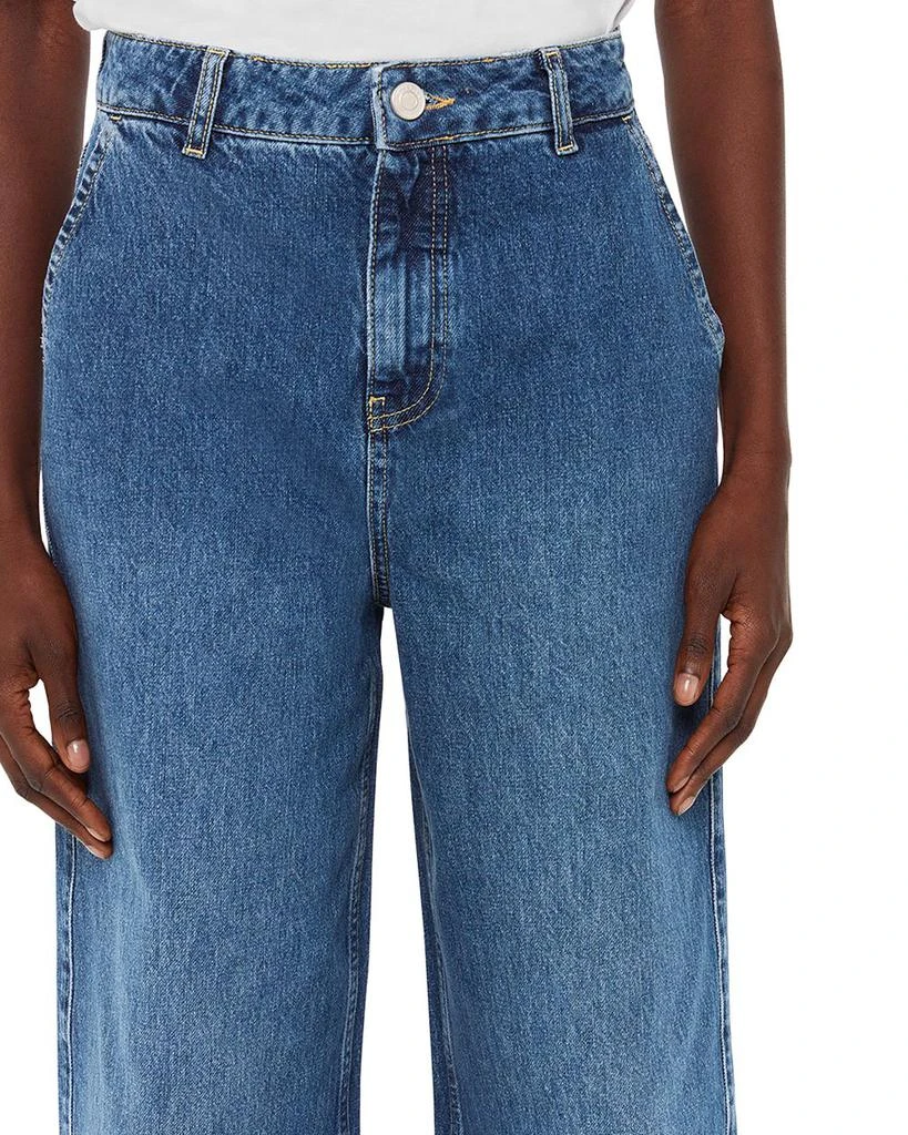 Whistles Wide Leg Boyfriend Jeans in Denim 3