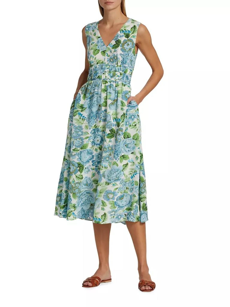 Tahari The Victoria Floral Midi-Dress 2