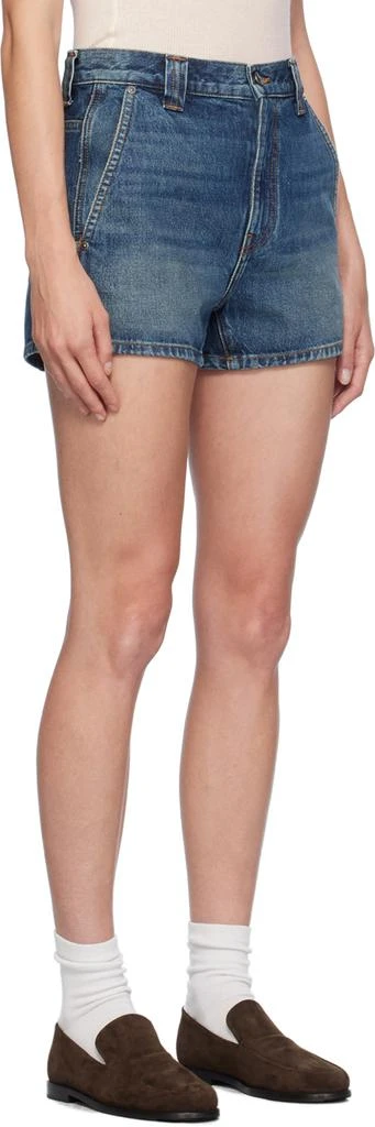Khaite Indigo Bacalo Denim Shorts 2