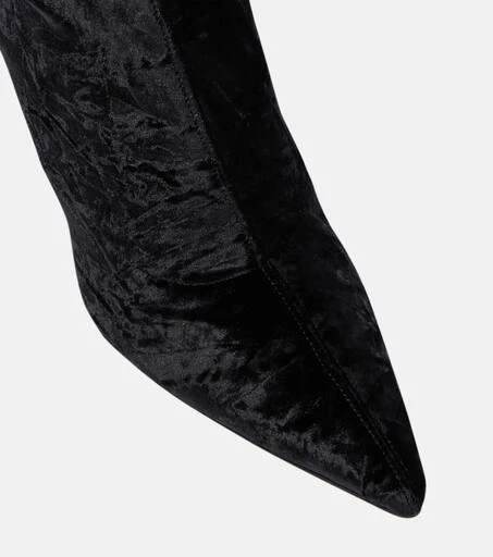 Paris Texas Mama over-the-knee velvet boots 6