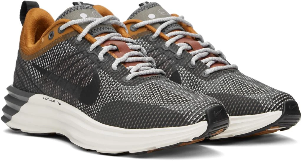 NIKE Gray Lunar Roam SE Sneakers 4