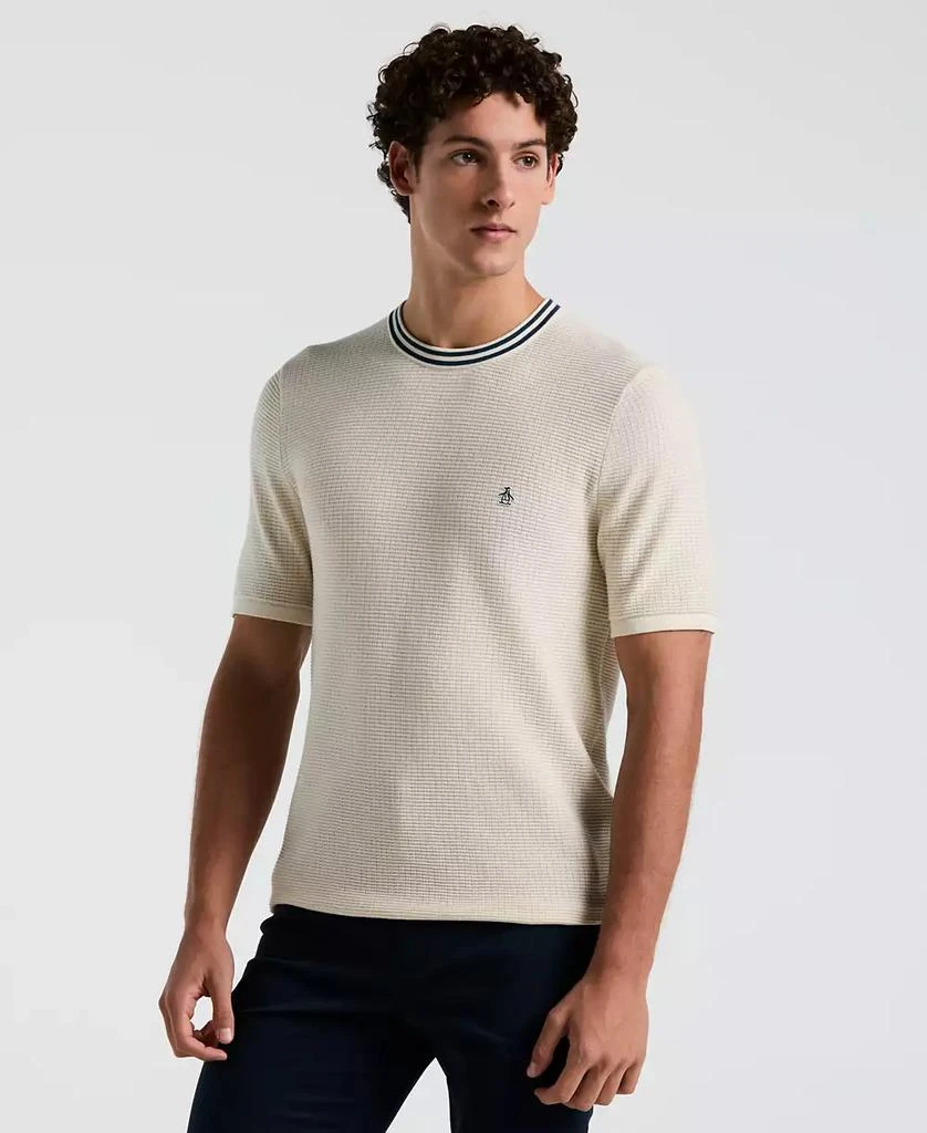 Original Penguin Men's Slim Fit Short Sleeve Sweater Logo T-Shirt 1