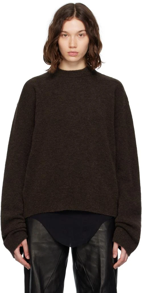 Rick Owens Brown Concordians Tommy LS Sweater 1