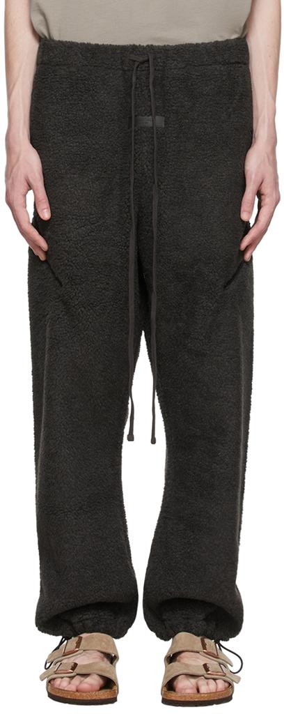 Essentials Black Polyester Lounge Pants