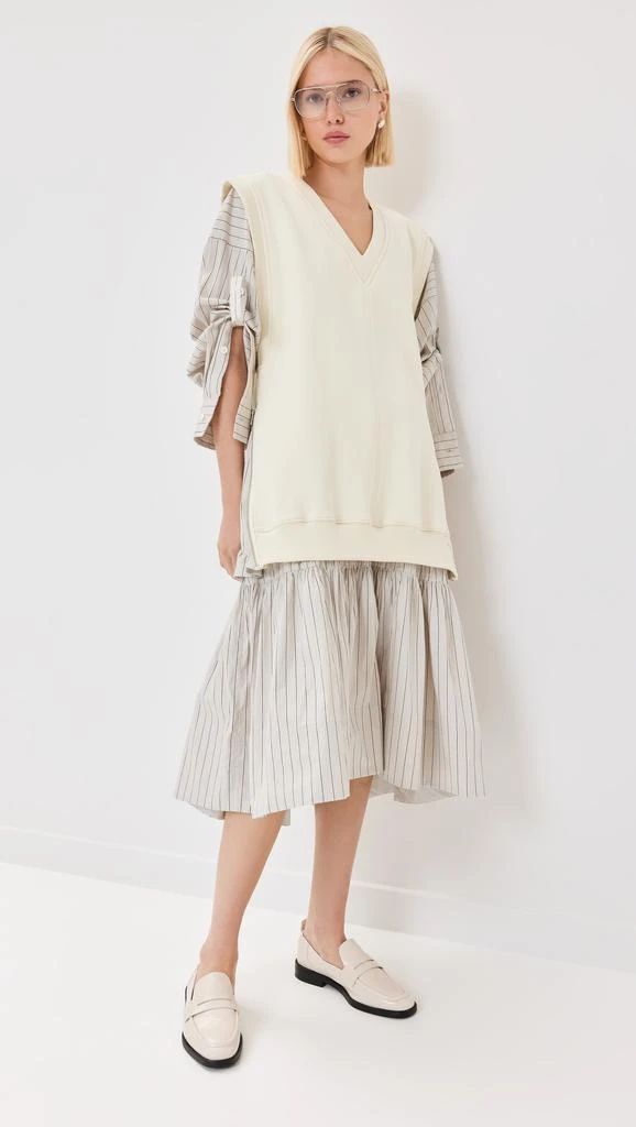 31 Phillip Lim Oversized Vest Sweatshirt Combo Dress 1