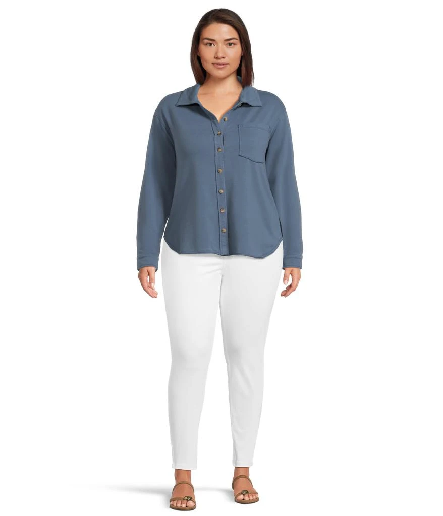 Mod-o-doc Long Sleeve Button Front Shacket 5