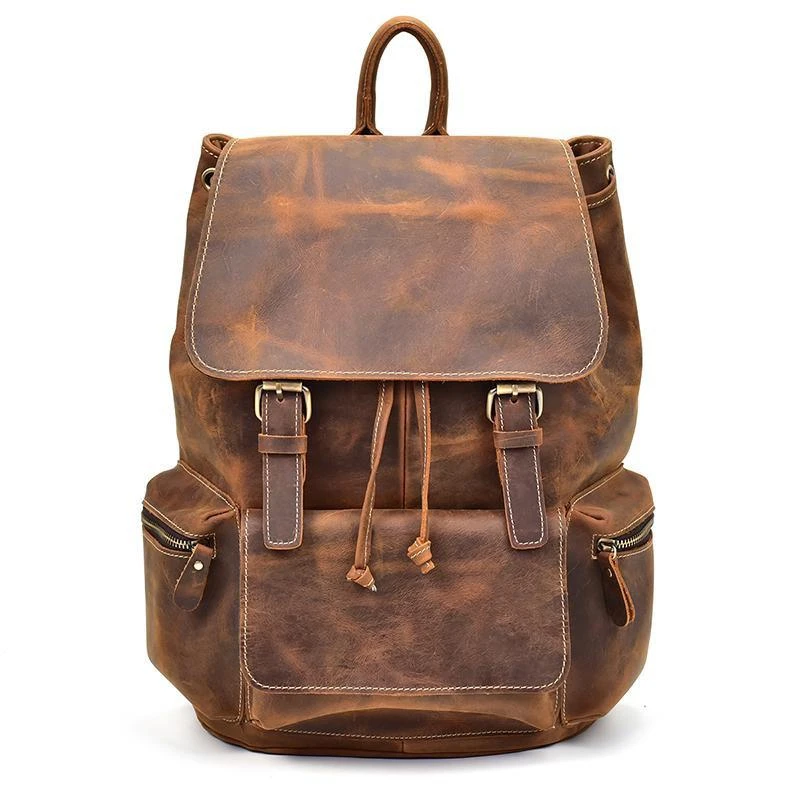 Steel Horse Leather The Hagen Vintage Leather Backpack 1