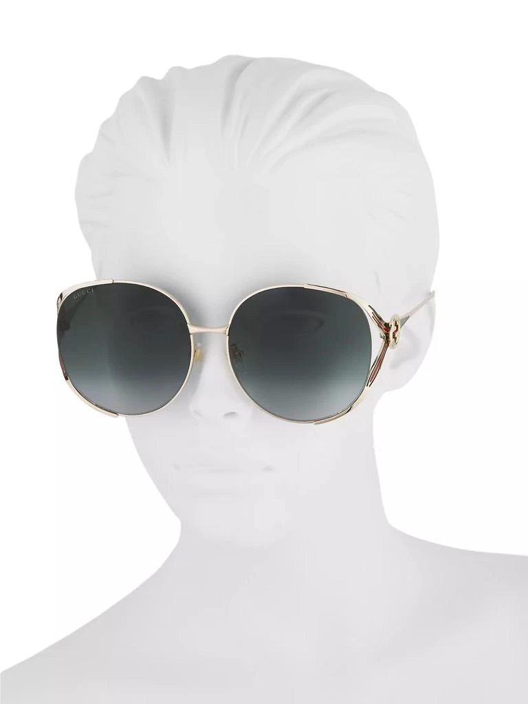 Gucci 63MM Round Sunglasses 4