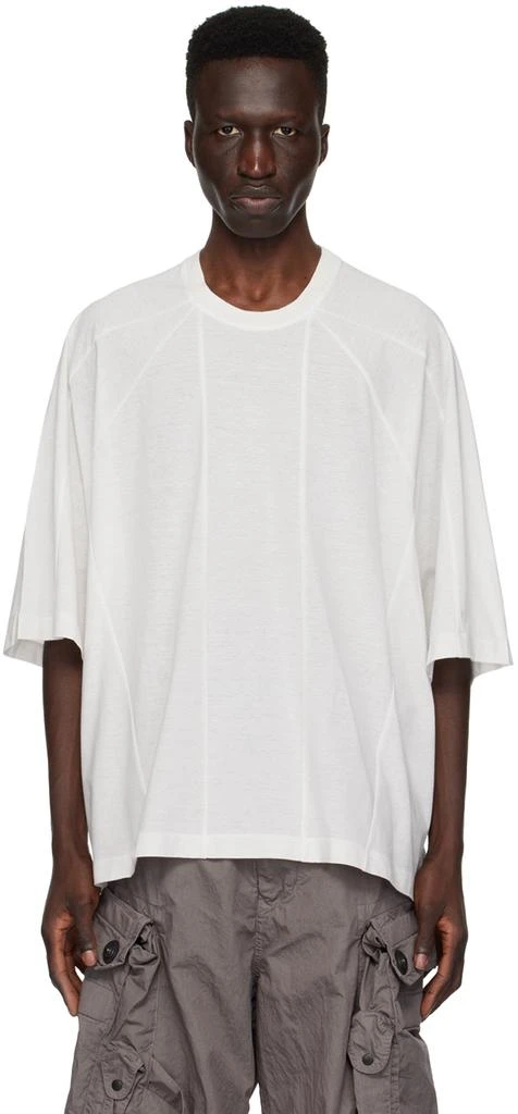 Julius Off-White Paneled T-Shirt 1