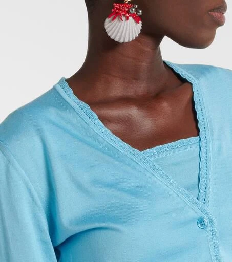 Dolce
Gabbana Capri cropped silk cardigan 4