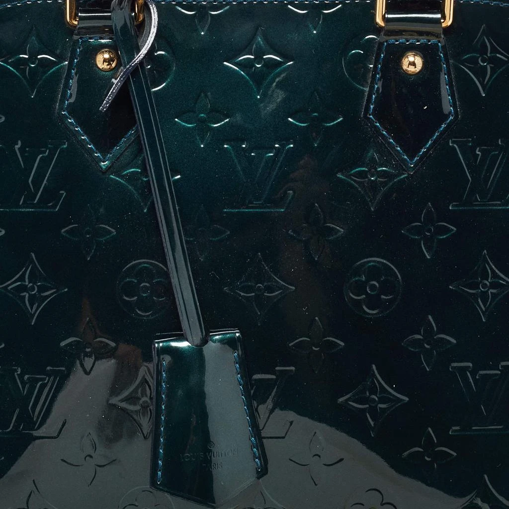 Louis Vuitton Louis Vuitton Bleu Nuit Monogram Vernis Leather Alma PM Bag 6