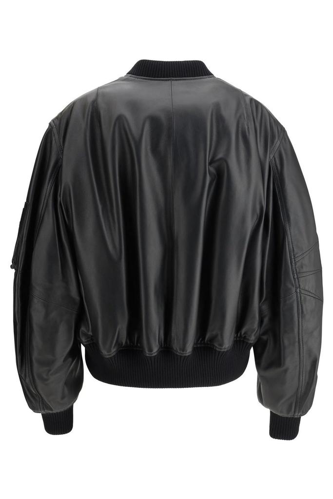【THE ATTICO】LEATHER JACKET The Attico Leather Bomber Jacket | Saks Fifth Avenue