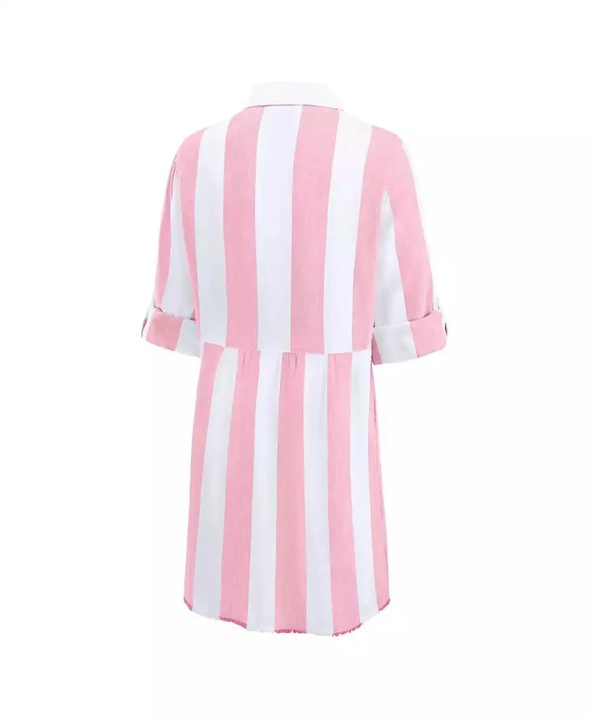 Tommy Bahama Women's Pink Philadelphia Phillies Rugby Beach Boyfriend Full-Button Top 3