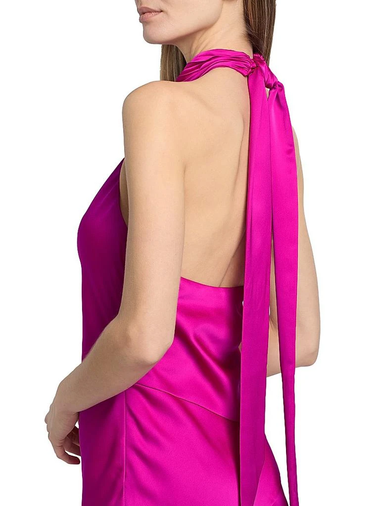 Ramy Brook Nari Satin Halter Minidress - Dresses & Skirts - Free Shipping -  BeyondStyle