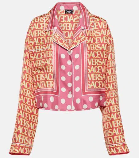Versace Logo silk shirt 1