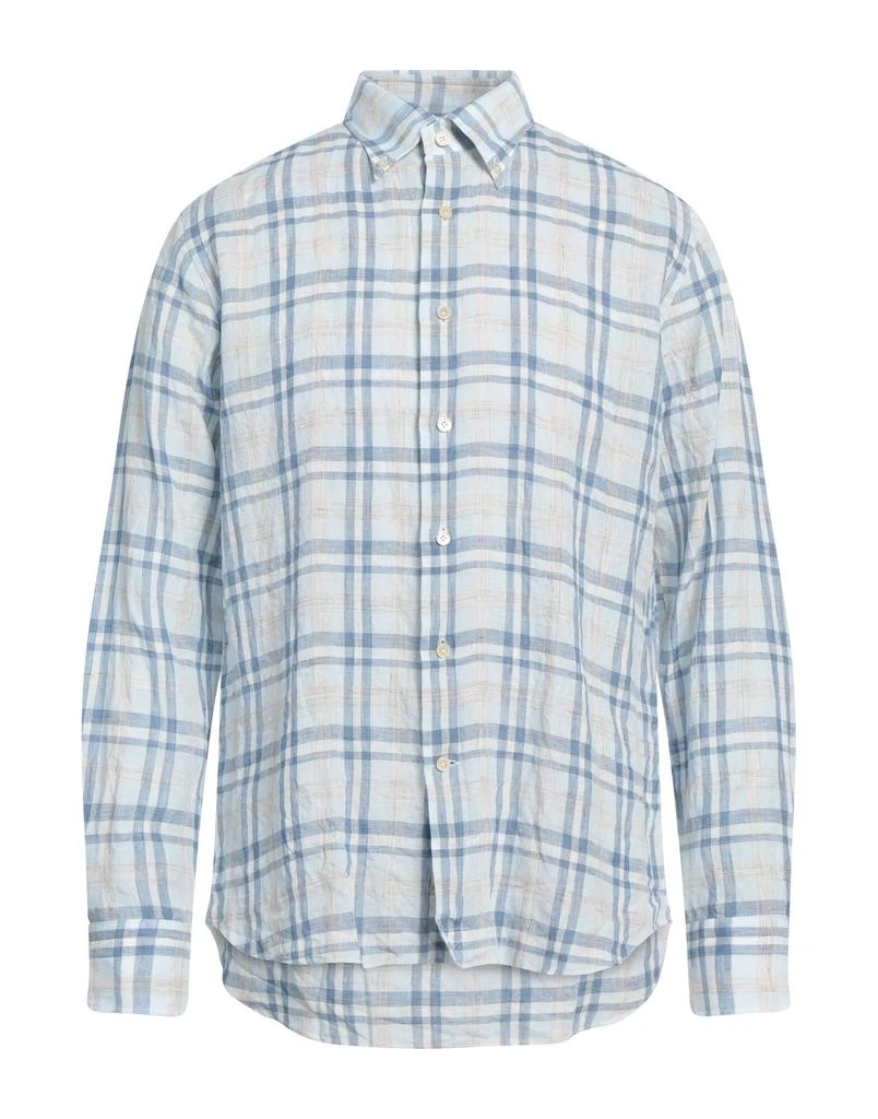 Sky blue with white stripes classic shirt ALESSANDRO GHERARDI
