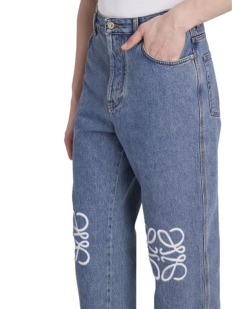 Loewe Anagram Logo-Embroidered Baggy Jeans 6