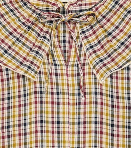 The New Society Berenice checked cotton top 3