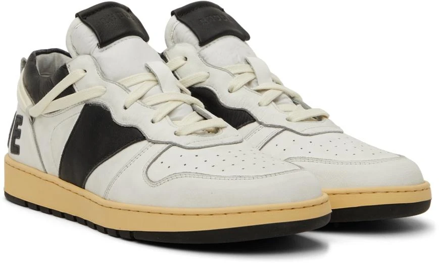 Rhude SSENSE Exclusive White & Black Rhecess Low Sneakers 4