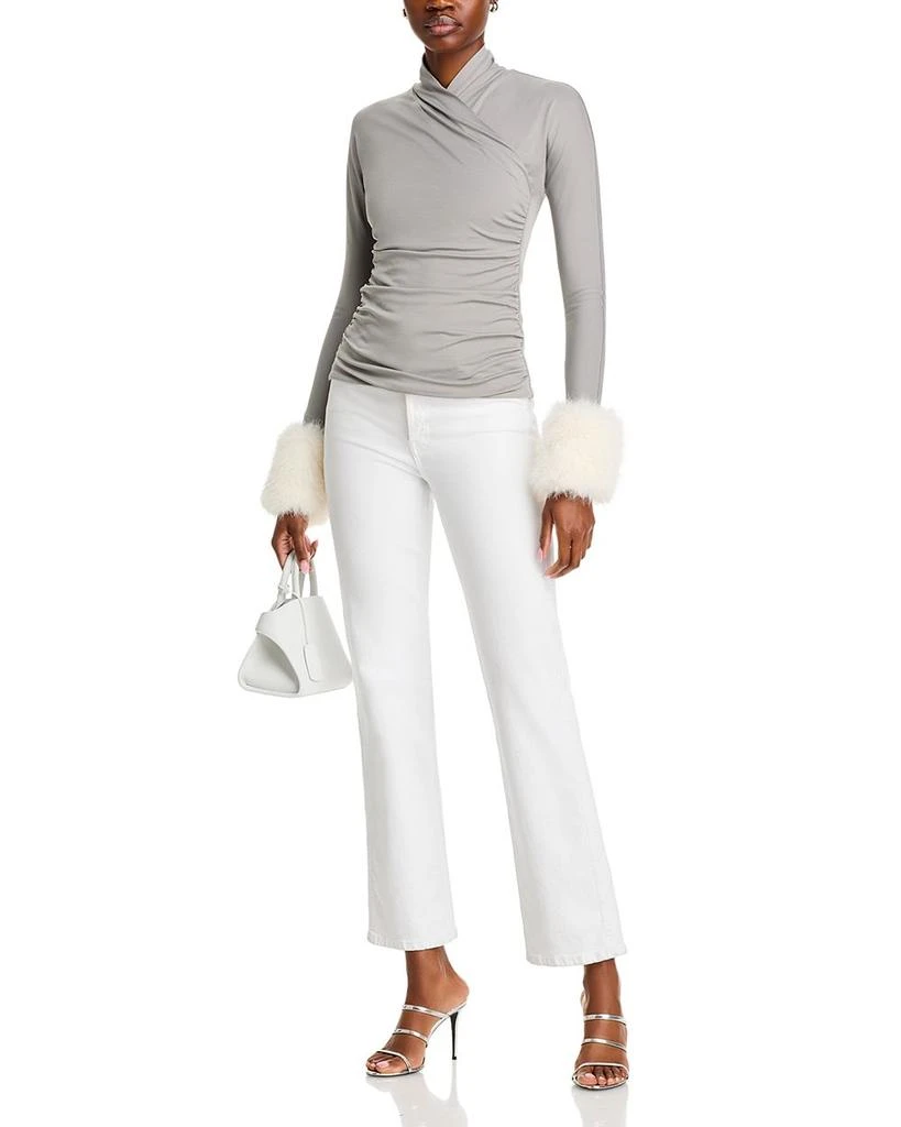 Adrienne Landau Faux Fur Cuff Top 2