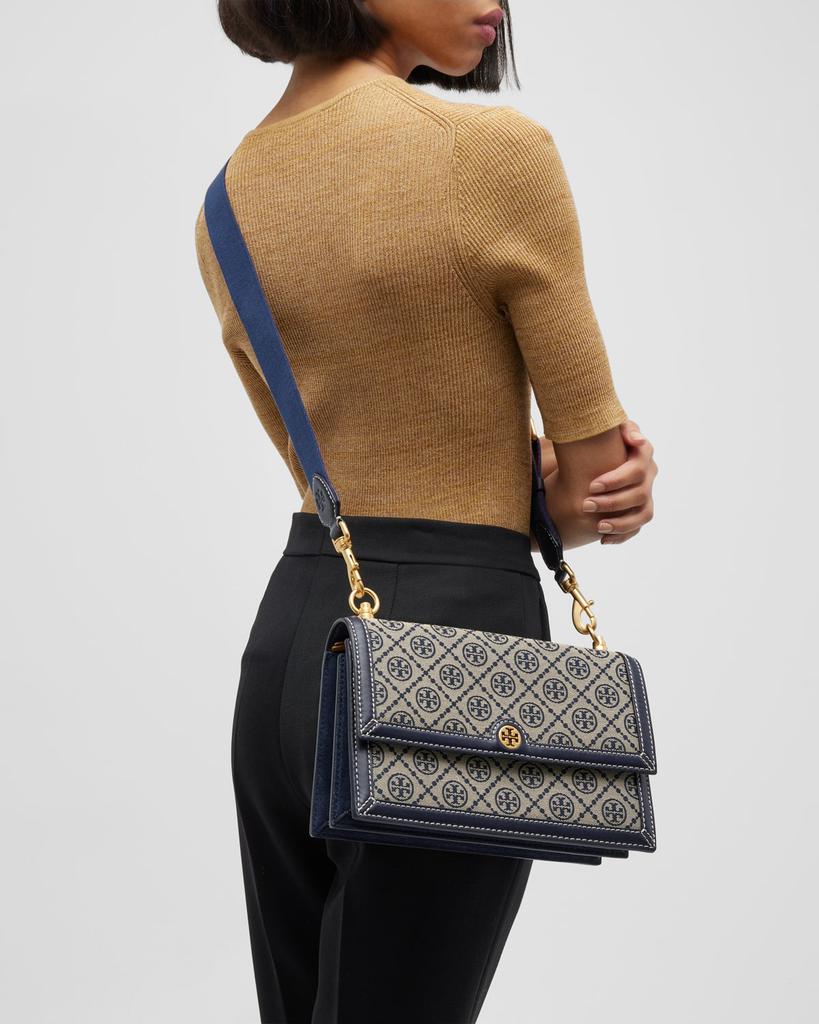 Tory Burch T Monogram Jacquard Shoulder Bag - Crossbody Bags