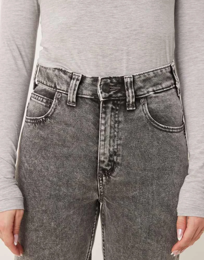 DICKIES Dickies ellendale straight fit denim jeans in washed light grey 5