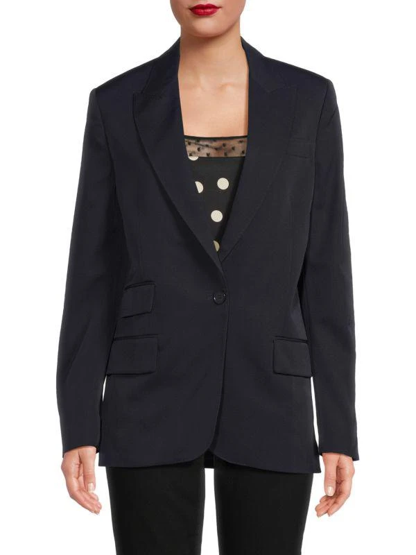 Stella McCartney Bell Peak Lapel Wool Blazer 1