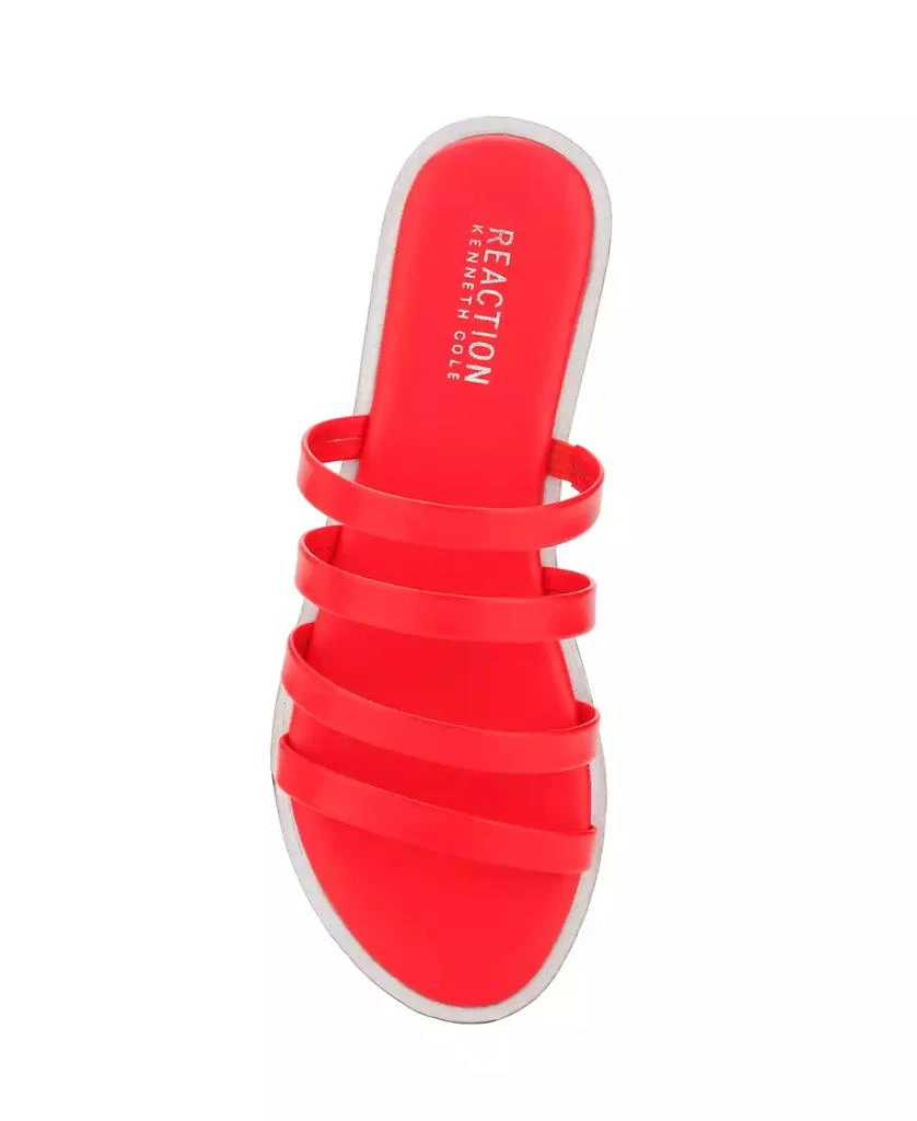 Kenneth Cole Women's Sloan Four Band Slide Flat Sandals 4