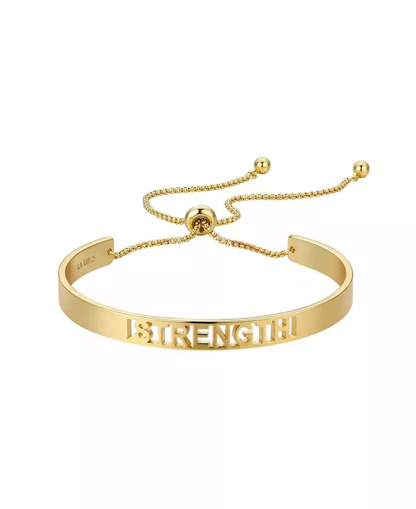 Unwritten 14K Gold Flash Plated 
Strength
 Bracelet