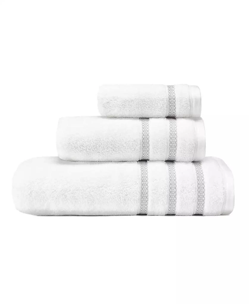 Vera Wang Textured Trellis 3-Pc. Towel Set 1