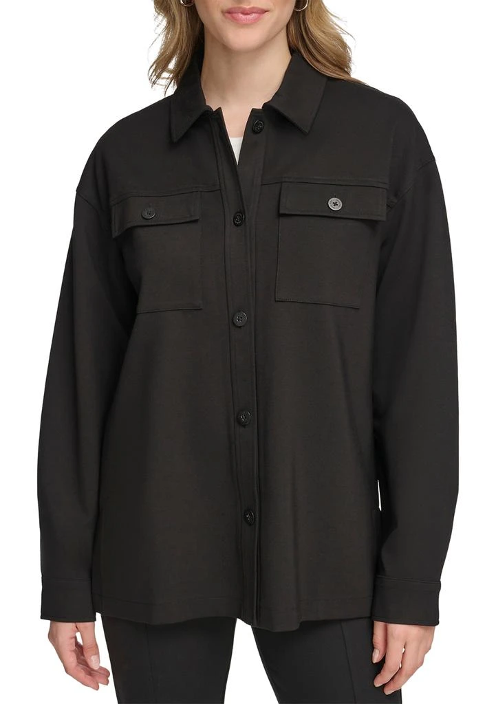 Calvin Klein Women
s Essentials Ponte Shacket