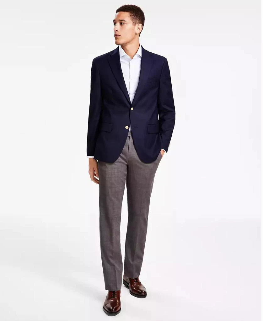 Tommy Hilfiger Men's Modern-Fit Solid Navy Blazer 1
