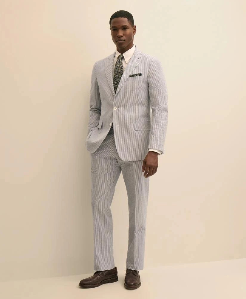Brooks Brothers Classic Fit Cotton Seersucker 1818 Suit - Suits - Save  Extra 20% OFF On $200 - Free Shipping - BeyondStyle