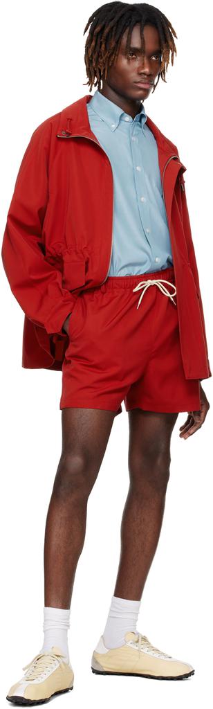 AURALEE: ブラック Wool Max Canvas ショートパンツ | SSENSE 日本