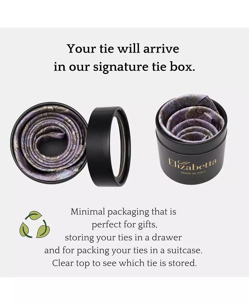 Elizabetta Big & Tall Tiberio - Silk Jacquard Tie for Men 6