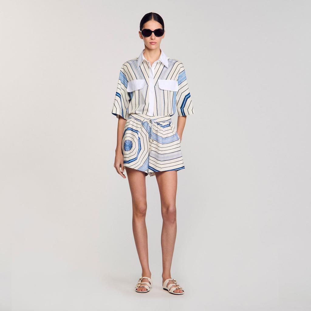 Sandro Spiral-motif shorts