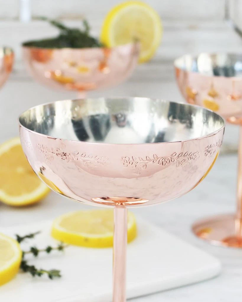 Coppermill Kitchen Vintage-Inspired Coupe Glasses, Set of 2 2